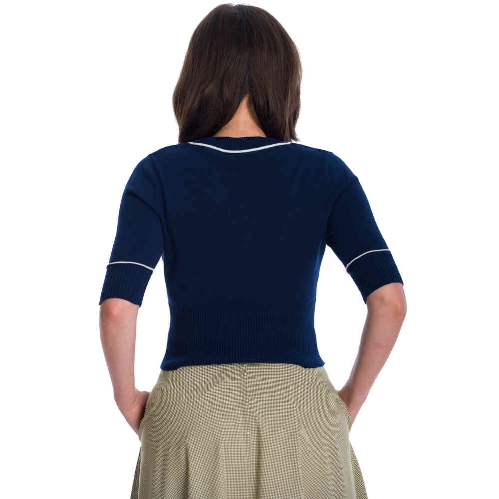 Banned - TENNIS CLUB Cardigan - Dark blue